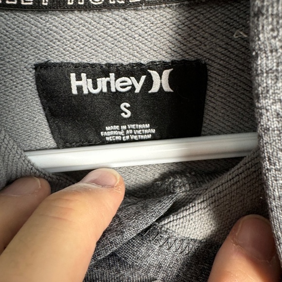 Hurley Boy's Gray Activewear Pullover Hoodie‎ Long Sleeve Size Small Performance - Picture 4 of 14
